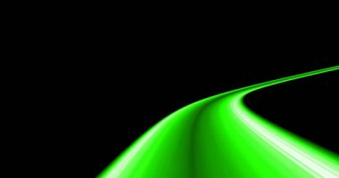 kroma anahtar yeşili ile tünel içinde hareket eden trenin hareket bulanıklığı animasyonu