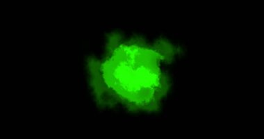 Soyut boya fırçası vuruşu şekli beyaz mürekkep akışı ve krom anahtar yeşil ekranda yıkanma, mürekkep sıçraması