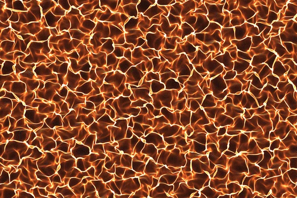 Astratto rosso, oro e caldo digitale lucido texture onda materiale mo — Foto Stock