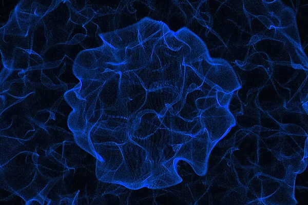 Representación 3D, mutilcolor cósmico abstracto colorido azul, oro, bl — Foto de Stock
