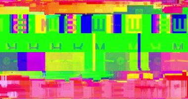 renkli vhs glitch arka plan gerçekçi titreme, kötü girişim, statik gürültü arka plan ile analog vintage Tv sinyali,