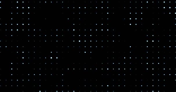 Abstrakte Kreisform Array blau mit Bewegung und metallischem Reflexeffekt auf — Stockvideo
