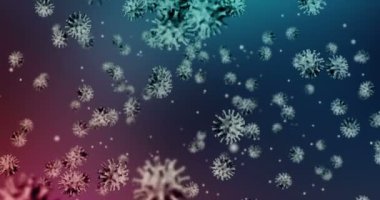 Coronavirus, ABD bayrağı üzerindeki kırık cam etkisi, Amerika Birleşik Devletleri krizi covid-19 pandemik usa virüsü gribi konsepti, ağır çekim
