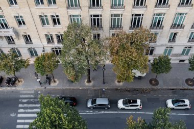 geleneksel yapı ve sokak görünümü, Paris, Fransa