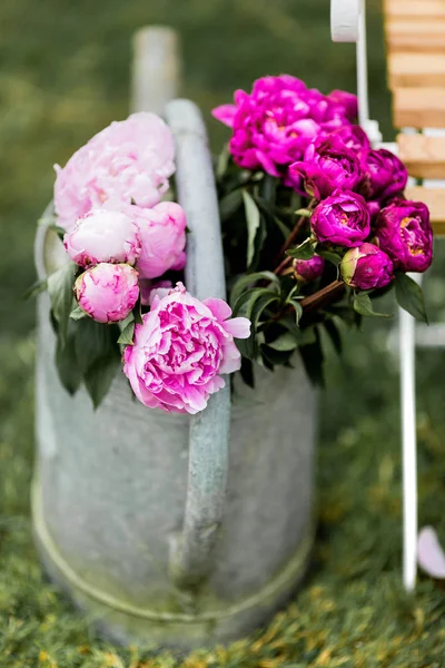 Svatební Kytice Květin Váze — Stock fotografie