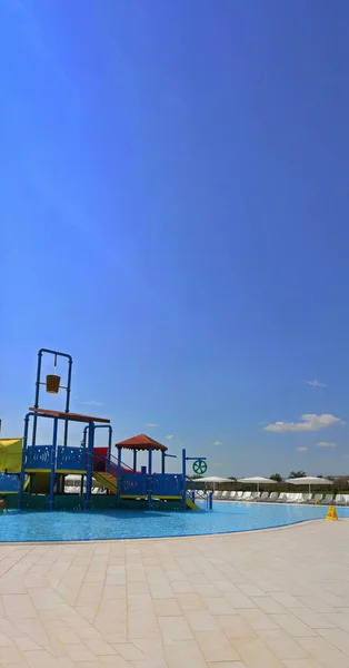 Burgas Aqua Park Bulgrie 2019 Une Image Une Aire Jeux — Photo