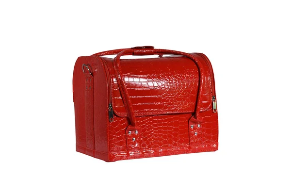 Coffer çanta kozmetik kırmızı güzellik makyaj