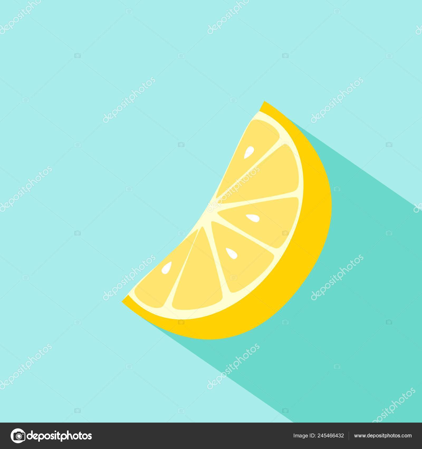 Vector Illustration Lemon Flat Design Long Shadow Stock Vector by  ©slasny1988 245466432, image size:1600x1700