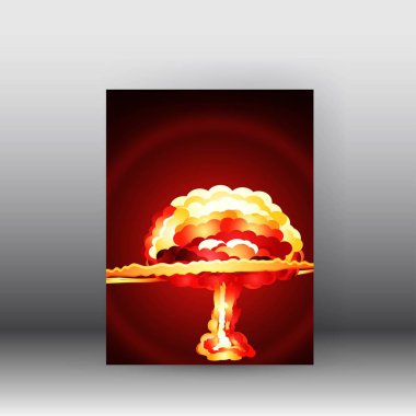 büyük patlama arka plan afiş