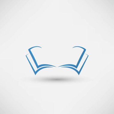 Vektör kitap simgesi izole