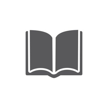 kitap simgesi beyaz arkaplanda izole edildi