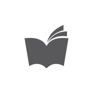 kitap simgesi beyaz arkaplanda izole edildi