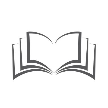 kitap simgesi beyaz arkaplanda izole edildi
