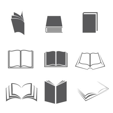İzole kitap simgesini ayarla
