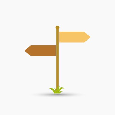 Yol işareti vektör izole