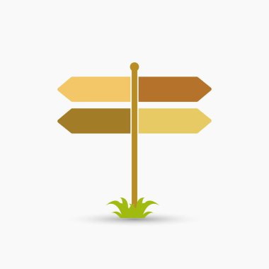 Yol işareti vektör izole