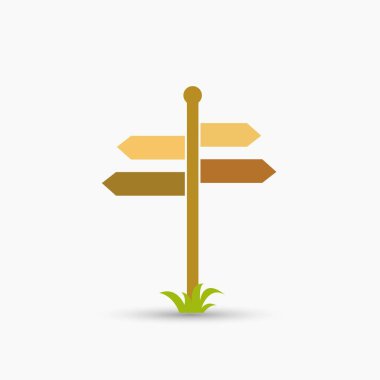 Yol işareti vektör izole