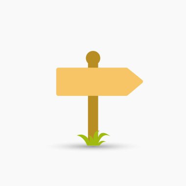 Yol işareti vektör izole