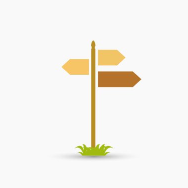 Yol işareti vektör izole