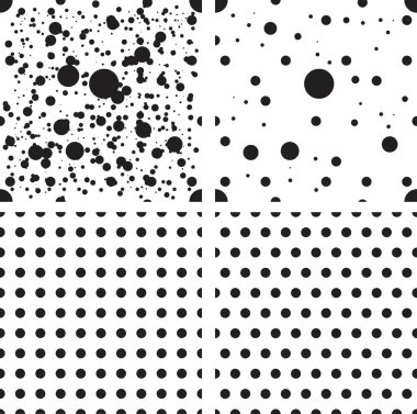 sorunsuz polka noktalı desene izole arka plan 