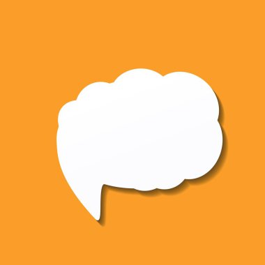 Konuşma kabarcıklar simgesini izole arka plan 