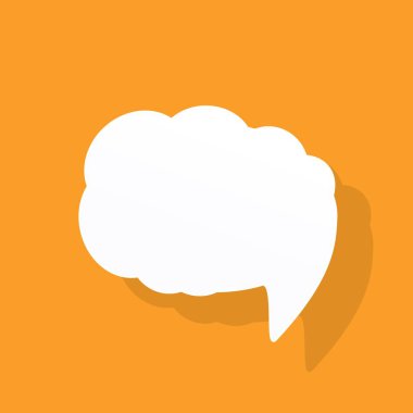 konuşma bulut simgesini izole arka plan 