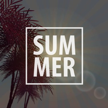 Vektör yaz parti afiş arka plan