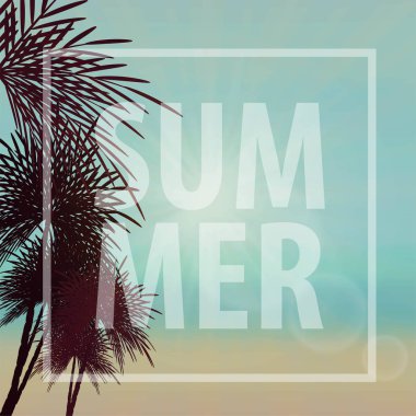 Vektör yaz parti afiş arka plan