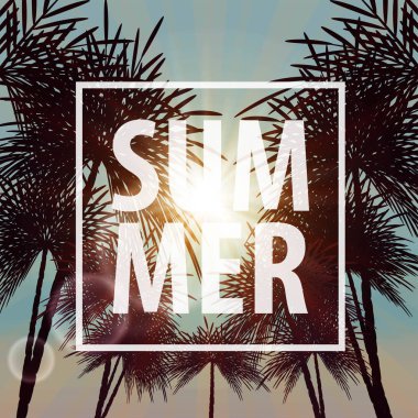 Vektör yaz parti afiş arka plan