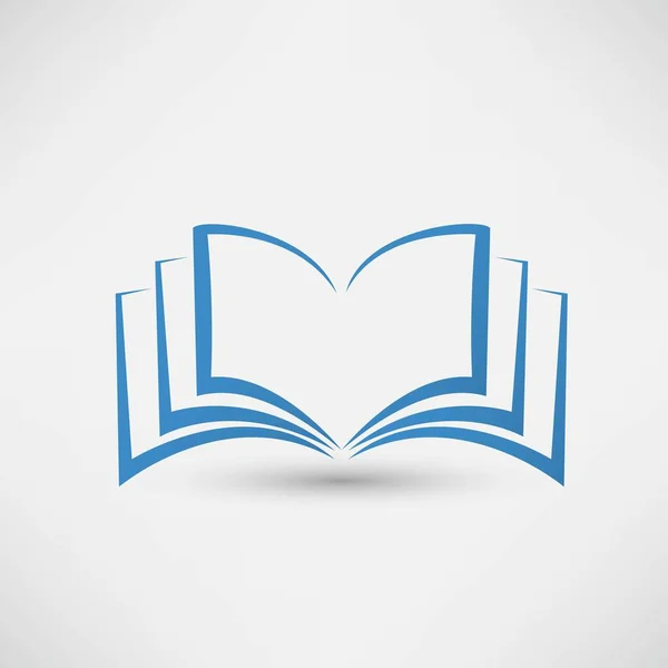 Libro Vectores Icono Aislar — Vector de stock