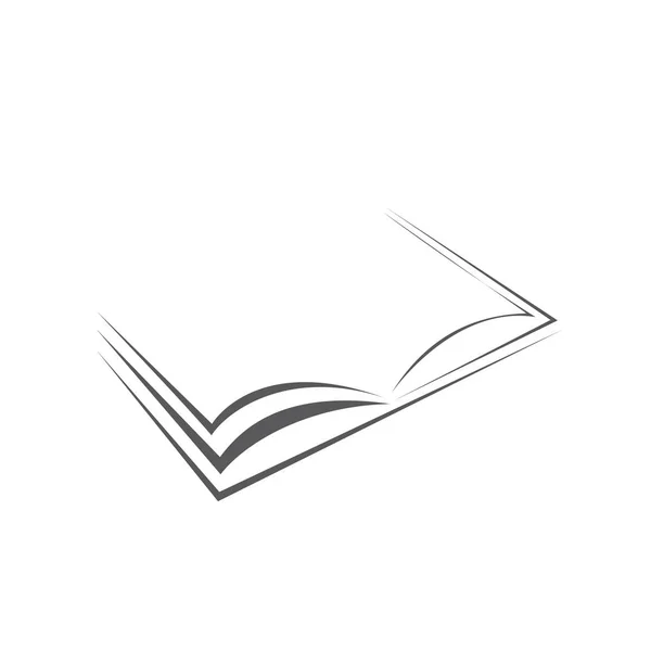 Icône Livre Isolé Sur Fond Blanc — Image vectorielle