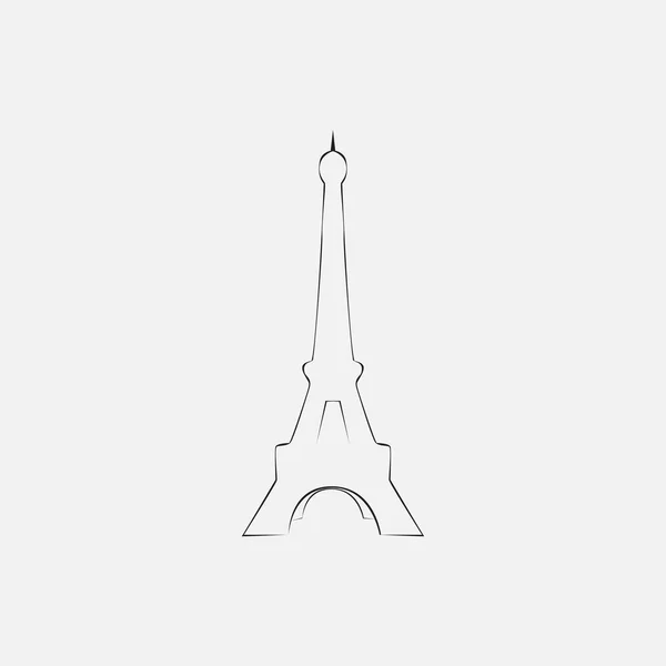 Illustration Vectorielle Tour Eiffel — Image vectorielle