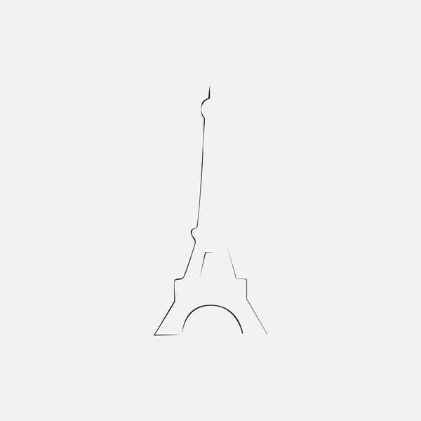 Eiffel Tower Vector Illustration — Stock Vector