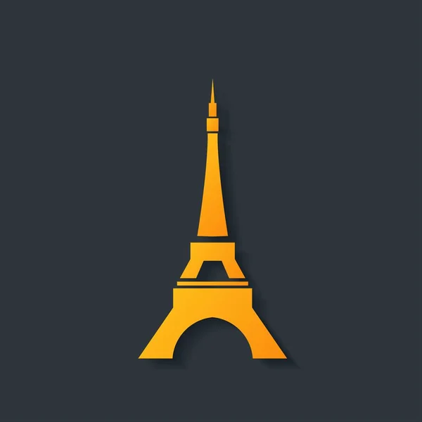 Ilustración Del Vector Torre Eiffel — Vector de stock