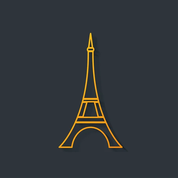 Illustration Vectorielle Tour Eiffel — Image vectorielle