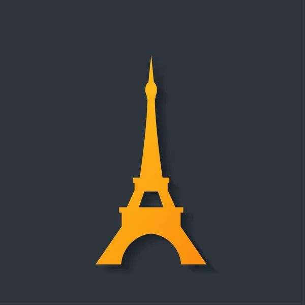 Ilustración Del Vector Torre Eiffel — Vector de stock