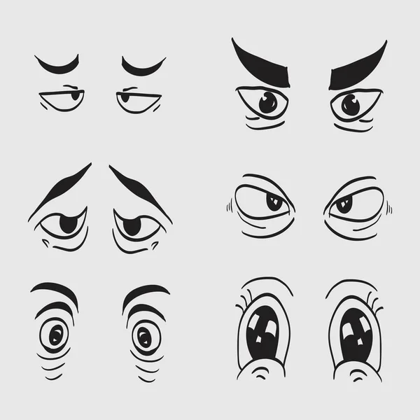 Cartoon Eyes Vector — Stock Vector