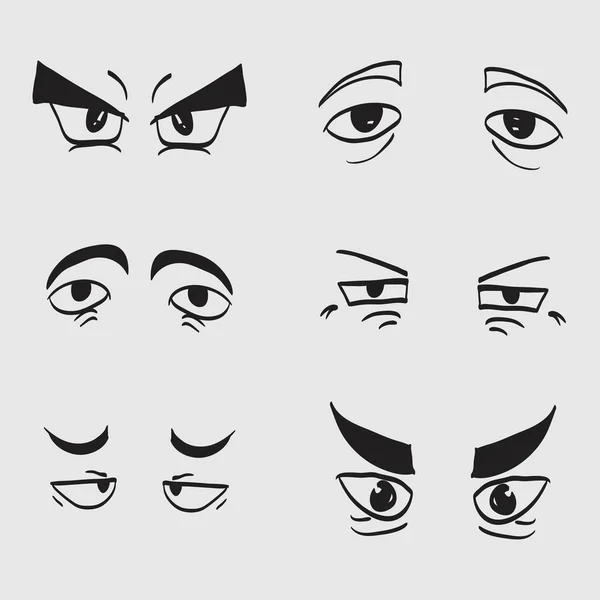 Cartoon Eyes Vector — Stock Vector