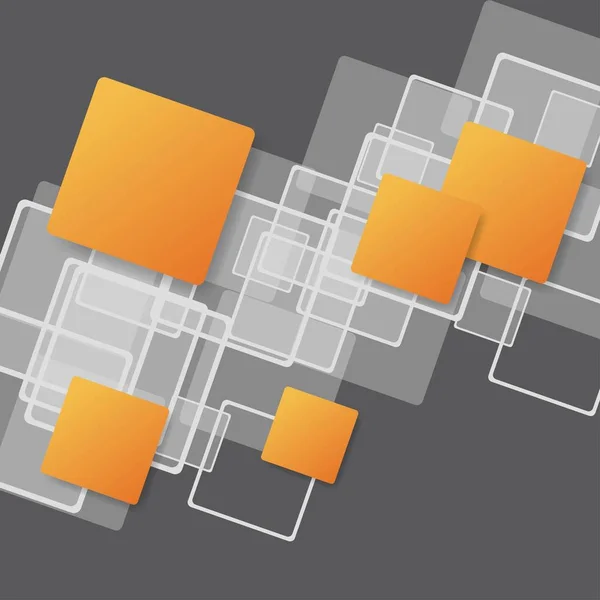 Sich Überlappende Quadrate Konzept Illustration — Stockvektor