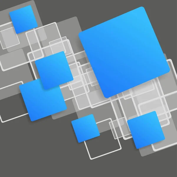 Sich Überlappende Quadrate Konzept Illustration — Stockvektor