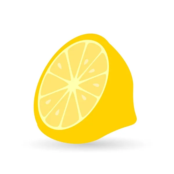 黄色柠檬 新鲜柠檬 — 图库矢量图片