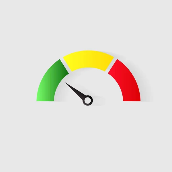 Ikona Tachometru Nebo Znak Šipkou — Stockový vektor
