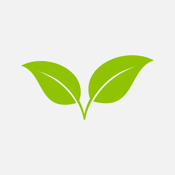 Πράσινο Φύλλο Οικολογία Στοιχείο Διάνυσμα Εικονίδιο — Διανυσματικό Αρχείο