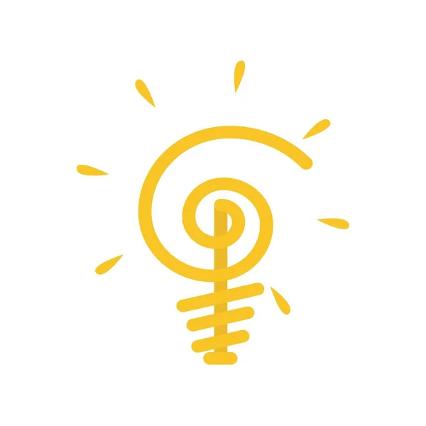 Light Bulb Vector Icon — Stock Vector