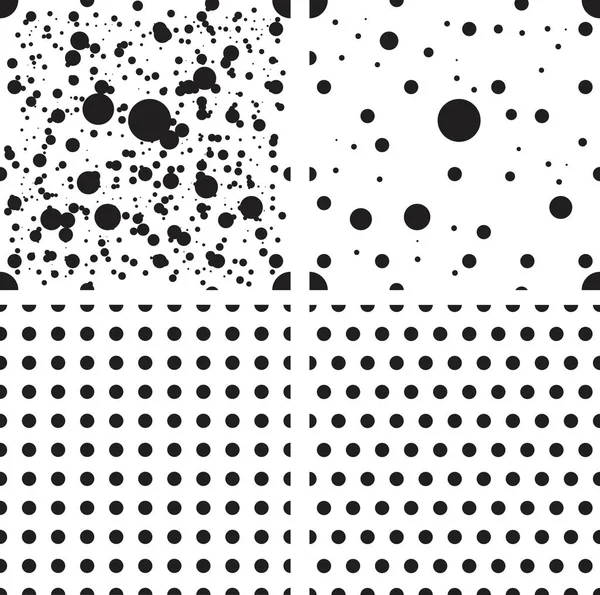 Seamless Polka Dot Pattern Isolate Background — Stock Vector