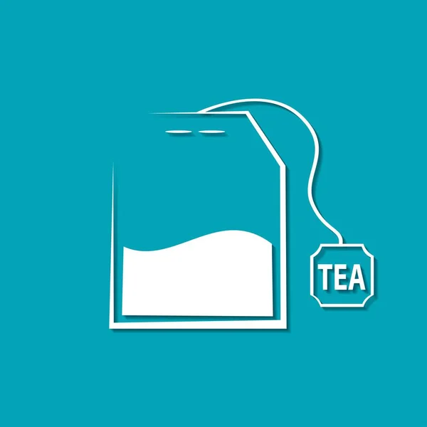 Vector Tea Bag Icon Food Icon — Stock Vector