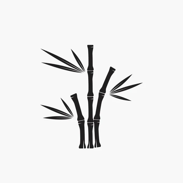 Bambu Ikonen Natur Vektor Logo Mall — Stock vektor