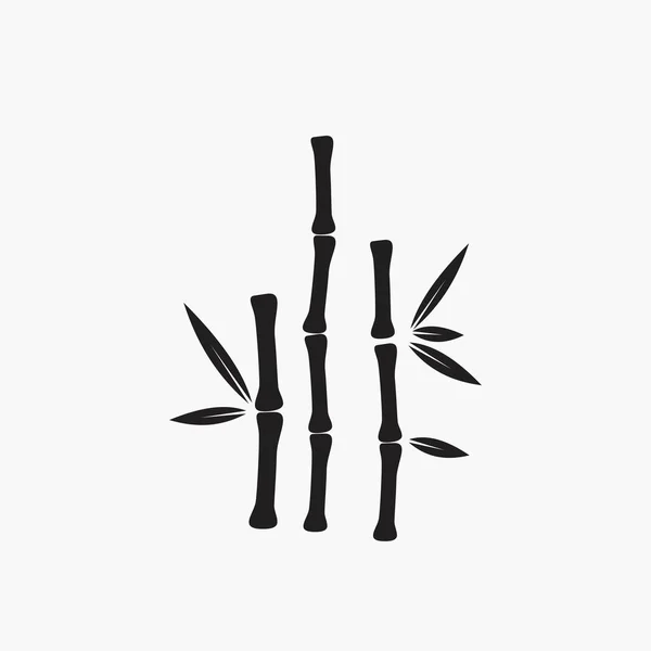 Bambu Ikonen Natur Vektor Logo Mall — Stock vektor