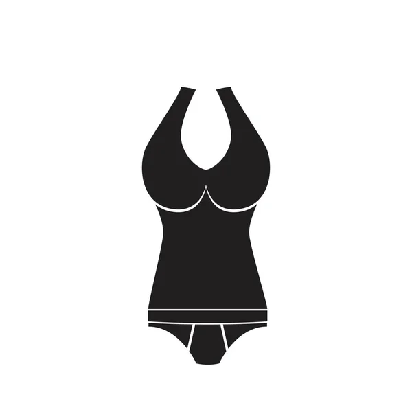 Swimsuite Vector Pictogram Achtergrond Isoleren — Stockvector