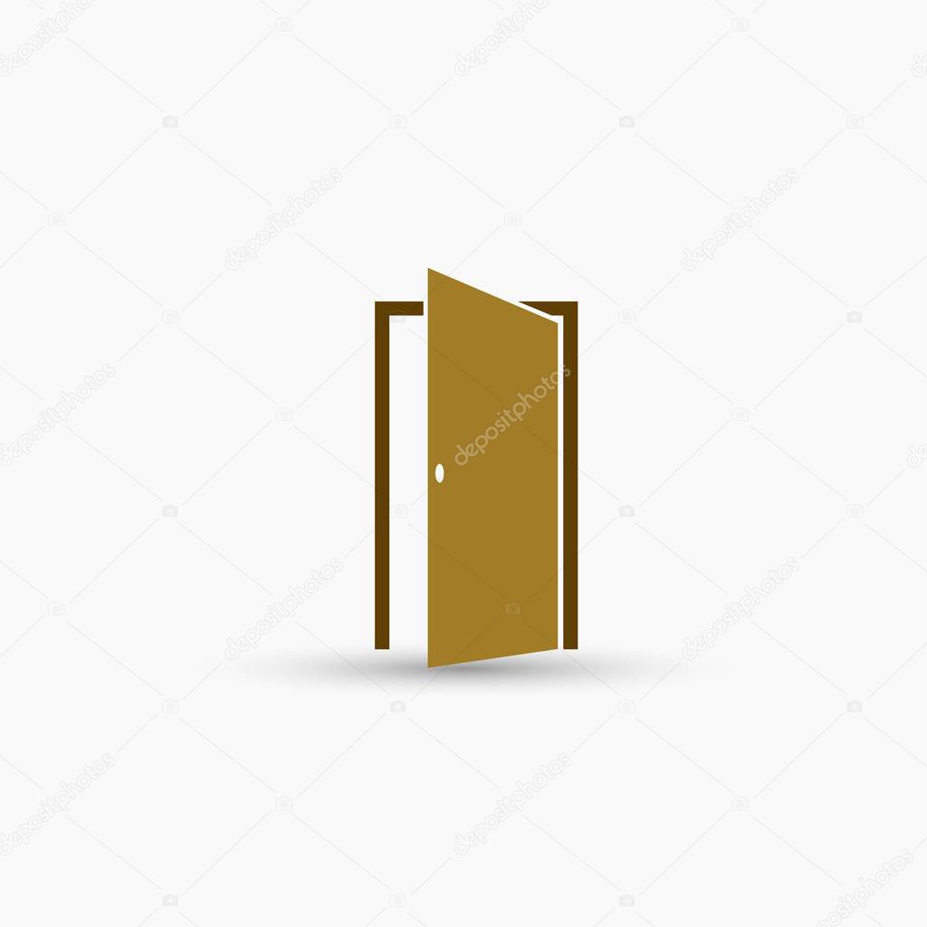 Door vector icon Isolate